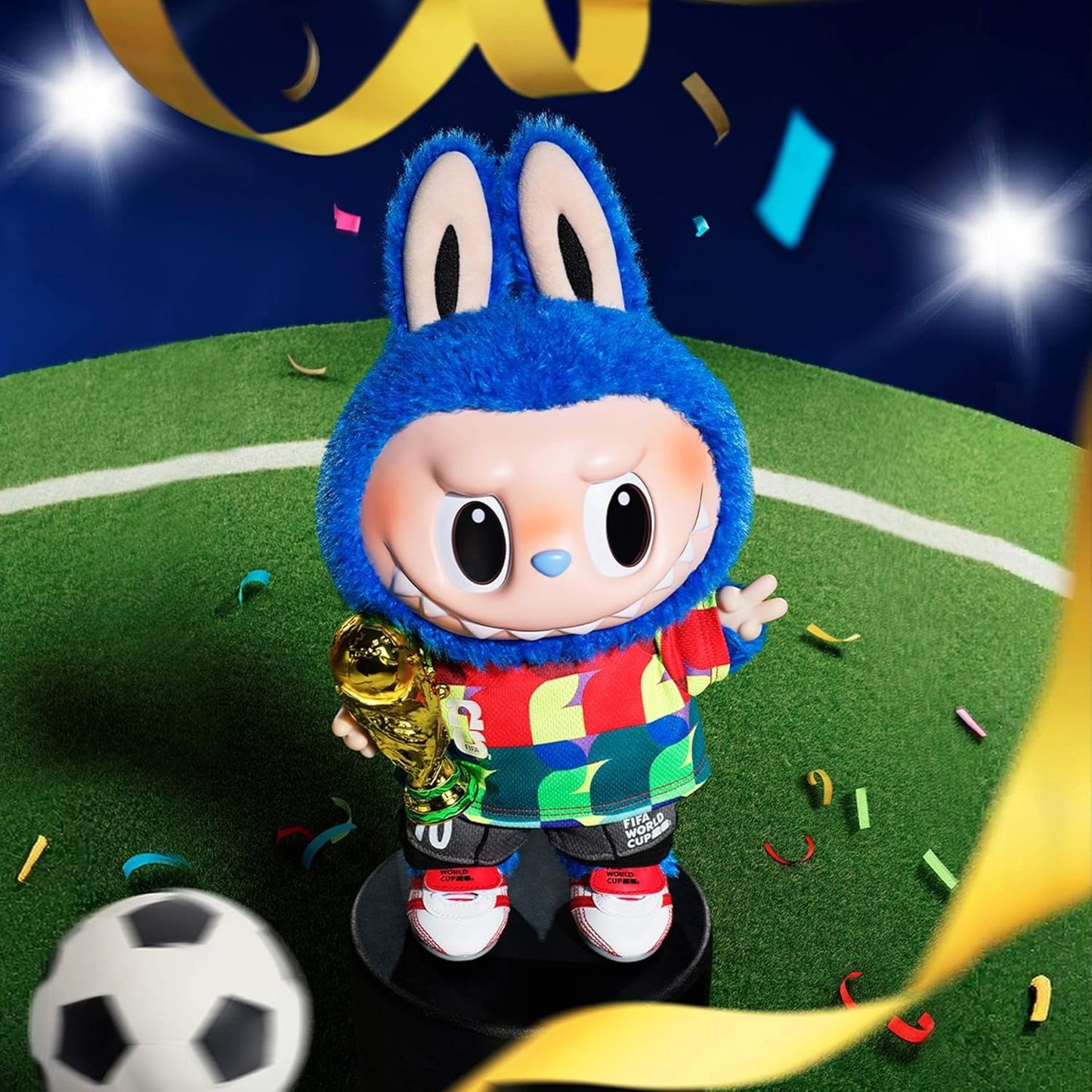 The Monsters FIFA World Cup Vinyl Plush Labubu 15"