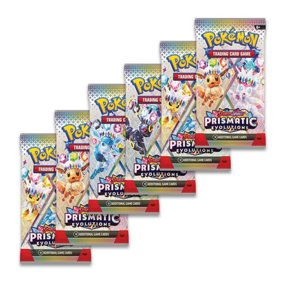 Pokemon TCG Scarlet & Violet Prismatic Evolutions Booster Bundle 6 Booster Packs