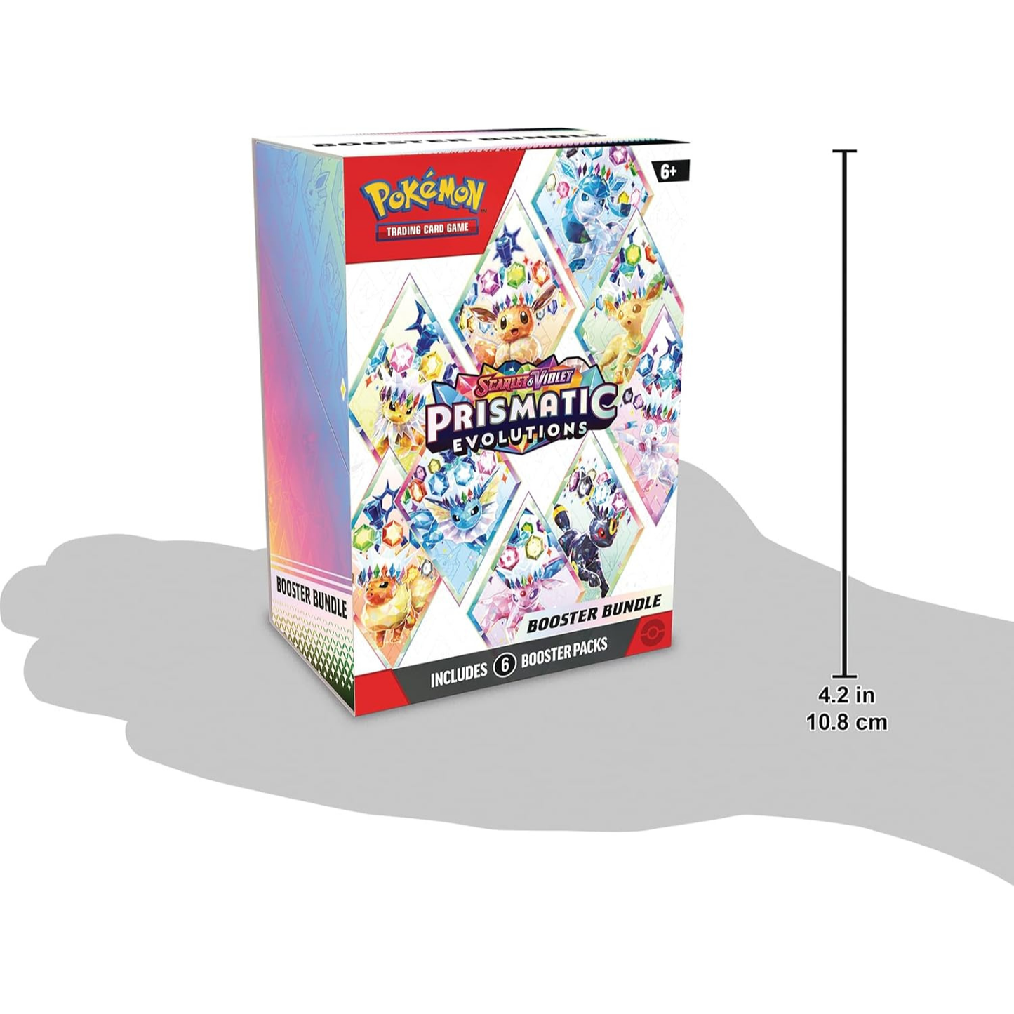 Pokemon TCG Scarlet & Violet Prismatic Evolutions Booster Bundle 6 Booster Packs