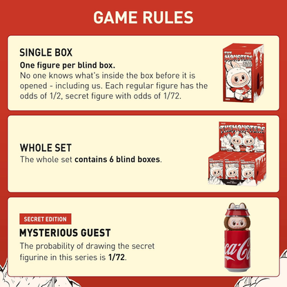 Labubu The Monsters Coca-Cola Series Vinyl Face Blind Box Pack of 3