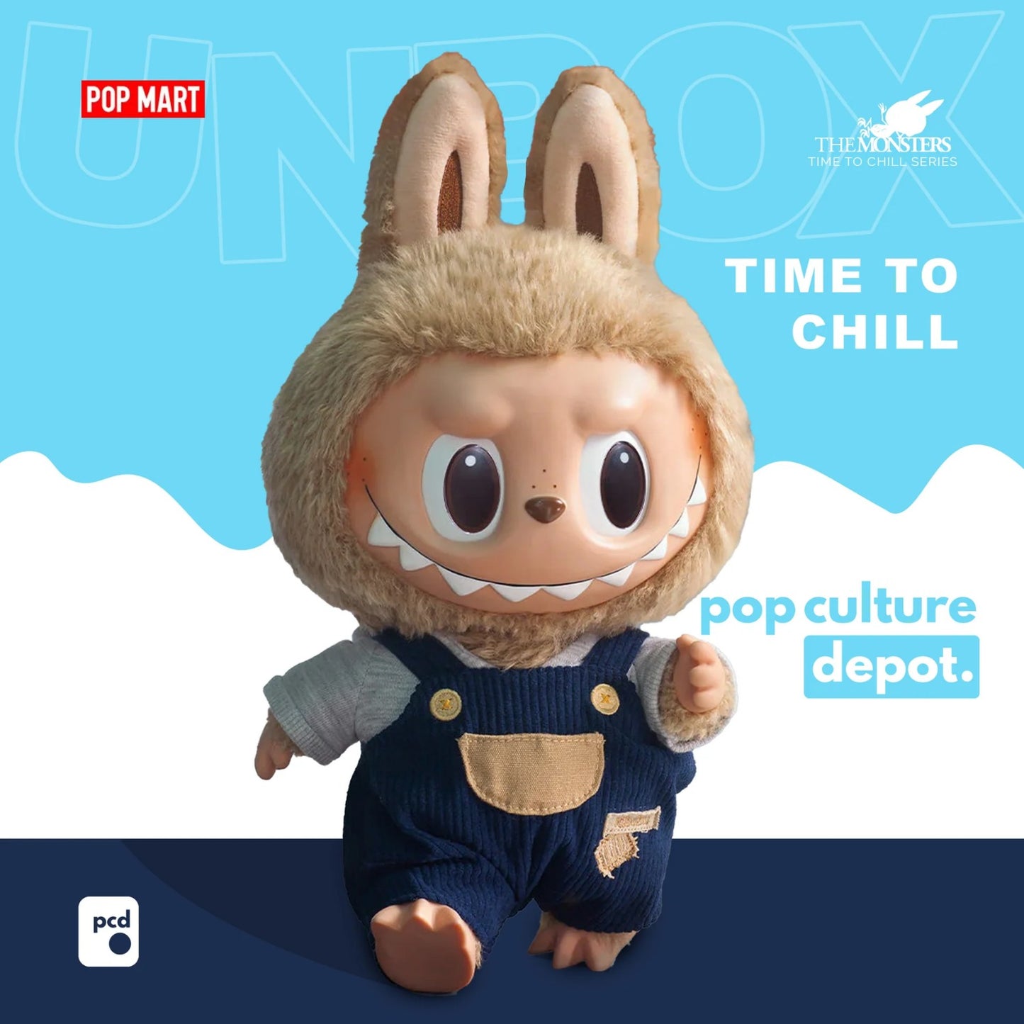 The Monsters Time To Chill Vinyl Plush Labubu 37cm