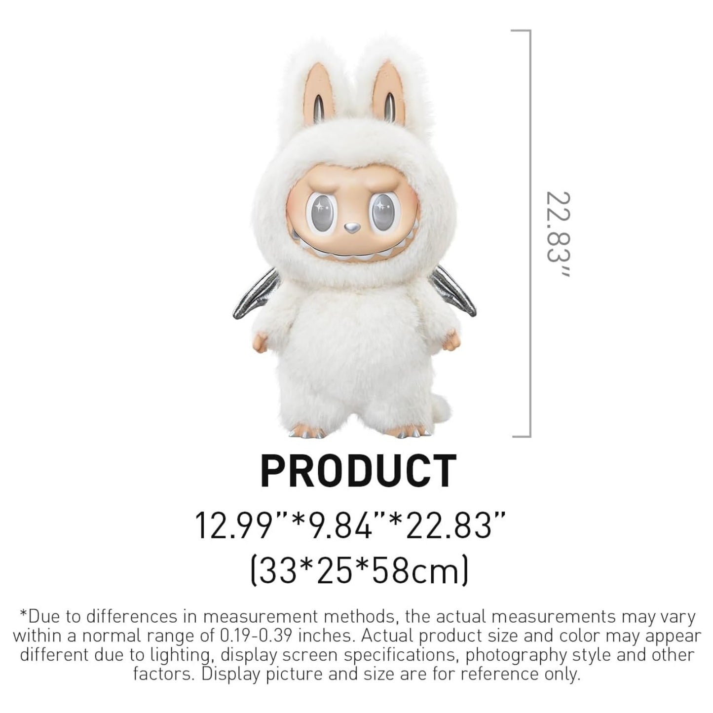 The Monsters Angel in Clouds Vinyl Plush Labubu 22.8"